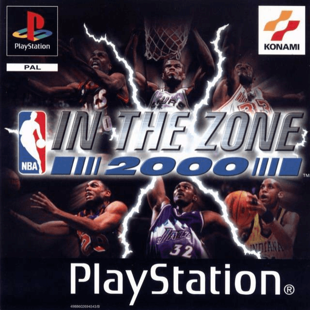 NBA in the Zone 2000 box art for Playstation